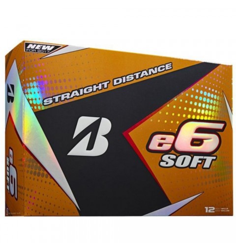 BRIDGESTONE - 12 BALLES DE GOLF E6 SOFT