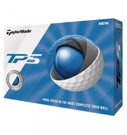 TAYLORMADE - BALLES DE GOLF TP5 2019 BLANC