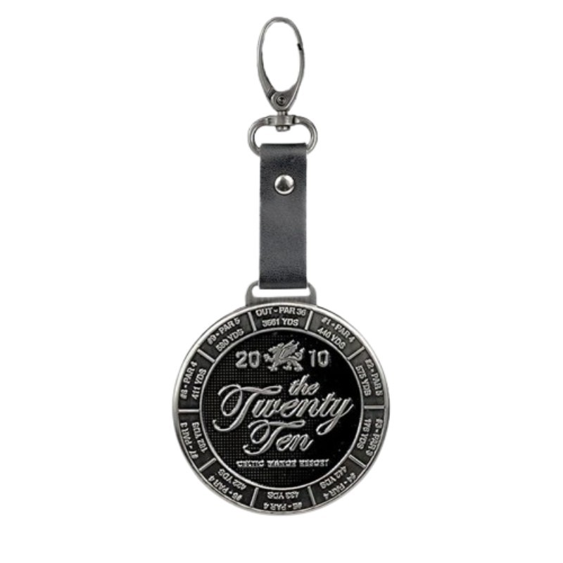 Custom Metal Bag Tag - Yardage