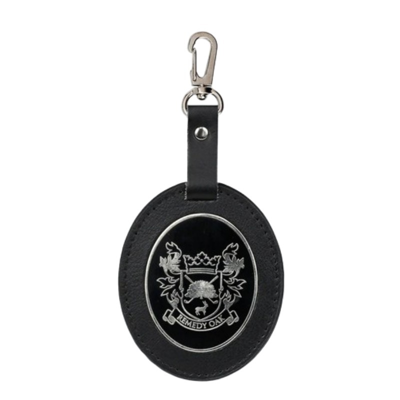 Custom Metal Bag Tag - Leather