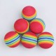 Balles de practice en mousse motifs anneaux multicolores
