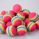 Balles de practice en mousse motifs anneaux multicolores