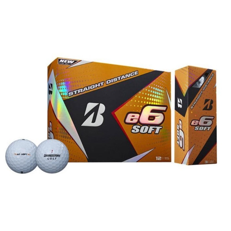 BRIDGESTONE - 12 BALLES DE GOLF E6 SOFT