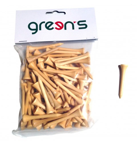 100 TEES BOIS 54MM - GREEN'S