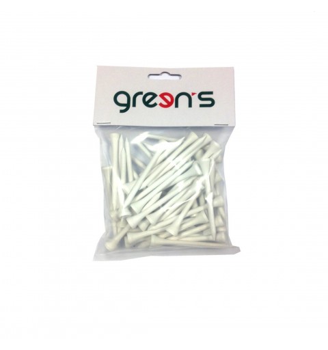 50 TEES BOIS BLANC 70MM - GREEN'S