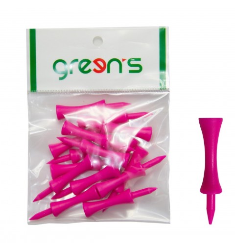 15 TEES ETAGE ROSE 62MM - GREEN'S